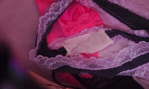 Cumming on Step Moms Panties! Big cumshot!!