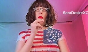 Popsicle eating July 4th part 1 - Full version on my fan site - Sara Desire XO - Femdom