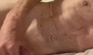 Disappointing cum shot - more of a dribble from my small dick