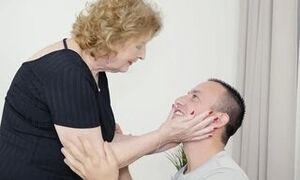 Grannie showcases what thirsty intercourse is to stud