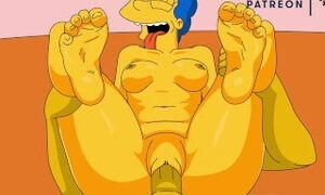 The Simpsons Milf Marge Full Nelson position Cartoon Porn