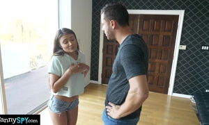 Nanny Adria Rae was picked by perverted guy to fuck behind his wife's back