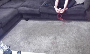 Foot fetish friends try bondage